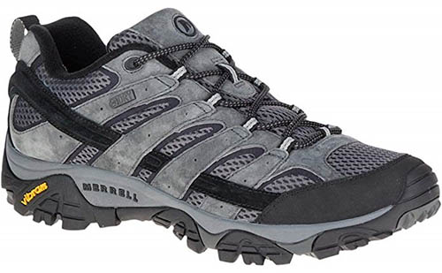 New Merrell Mens Pulsate Vent Fallen Rock Hiking Trail Shoes Nubuck Gray